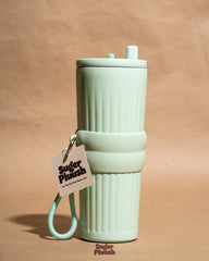 Stylish Gradient Frosted Reusable Straw Tumbler 710 ml