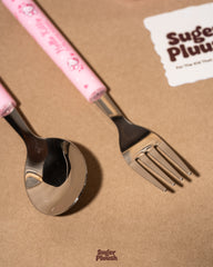 Sanrio Cute Cutlery Set with Case | Hello Kitty, Cinnamoroll, Kuromi & My Melody Fork & Spoon Set