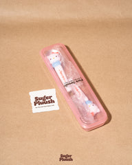 Kawaii Hello Kitty Fork & Spoon Set with Travel Case