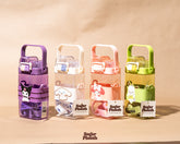 Kawaii Double Sipper Water Bottle – Kuromi, Cinnamoroll, My Melody & Pochacco