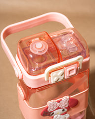 Kawaii Double Sipper Water Bottle – Kuromi, Cinnamoroll, My Melody & Pochacco
