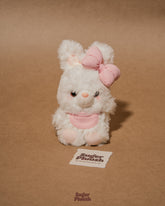 BowBelle Bunny Plush Keychain – Sweet Little Companion