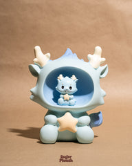 Cute Fawn Night Light with Piggy Bank