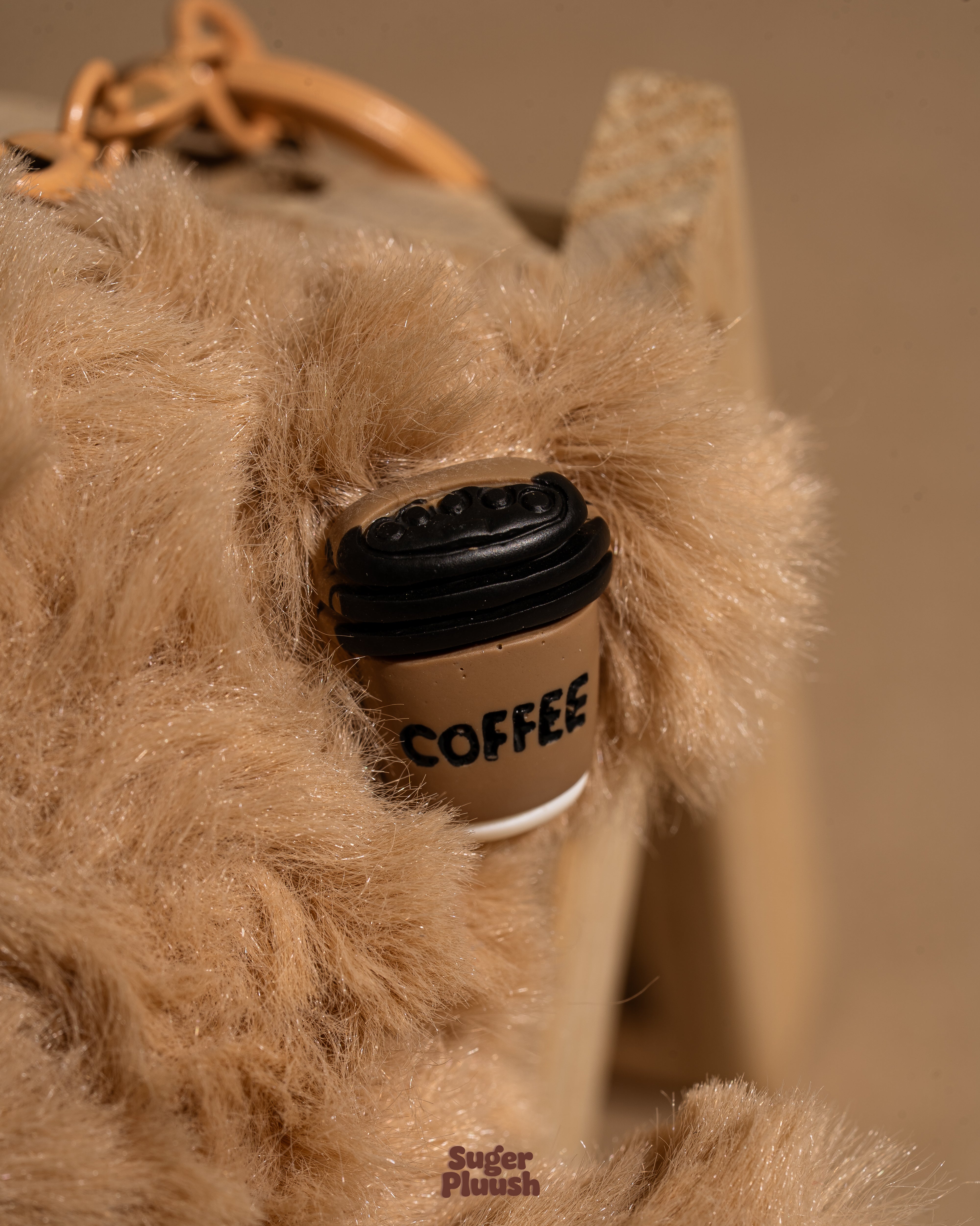 Cute Brown Bear Plush Keychain