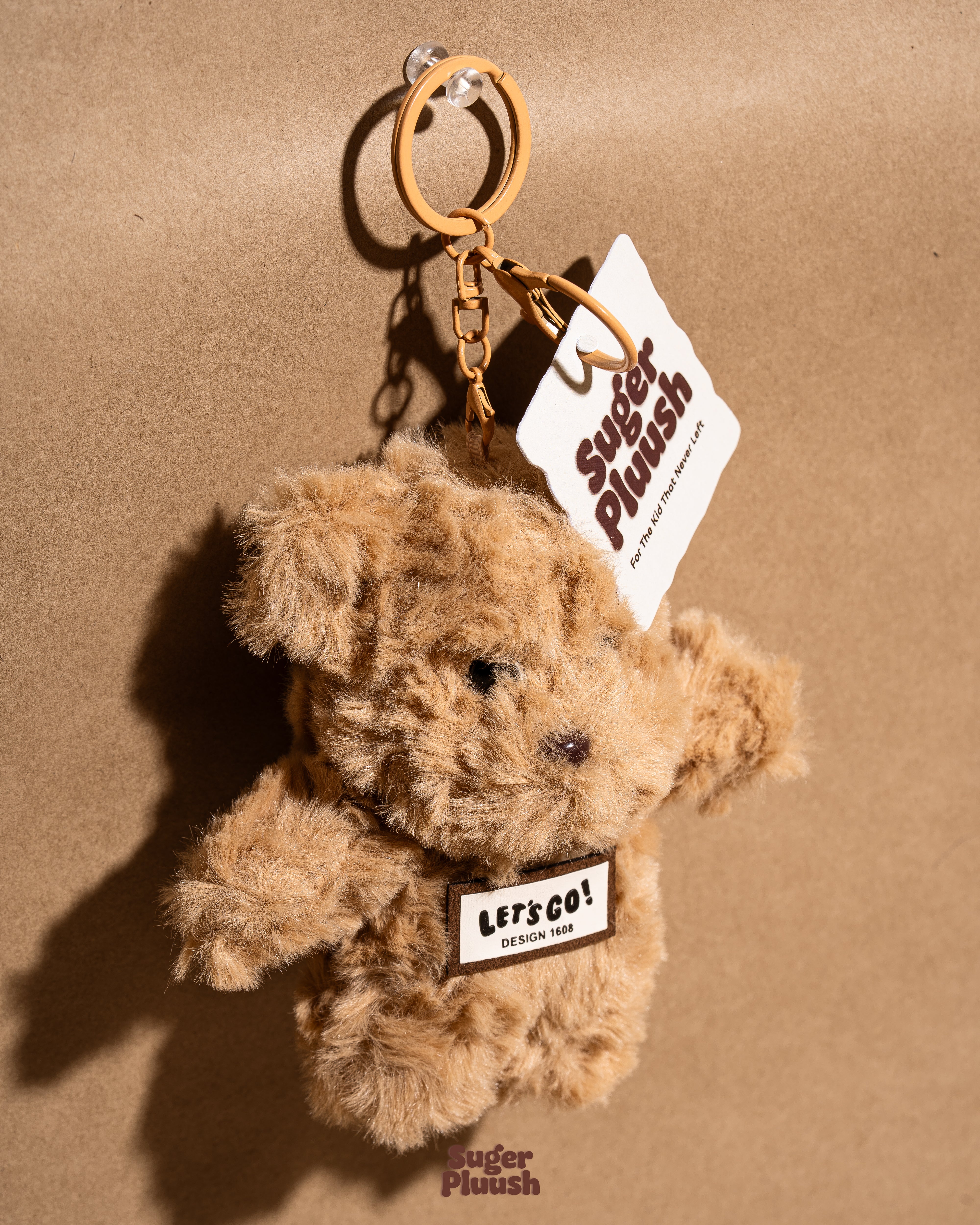 Cute Brown Bear Plush Keychain