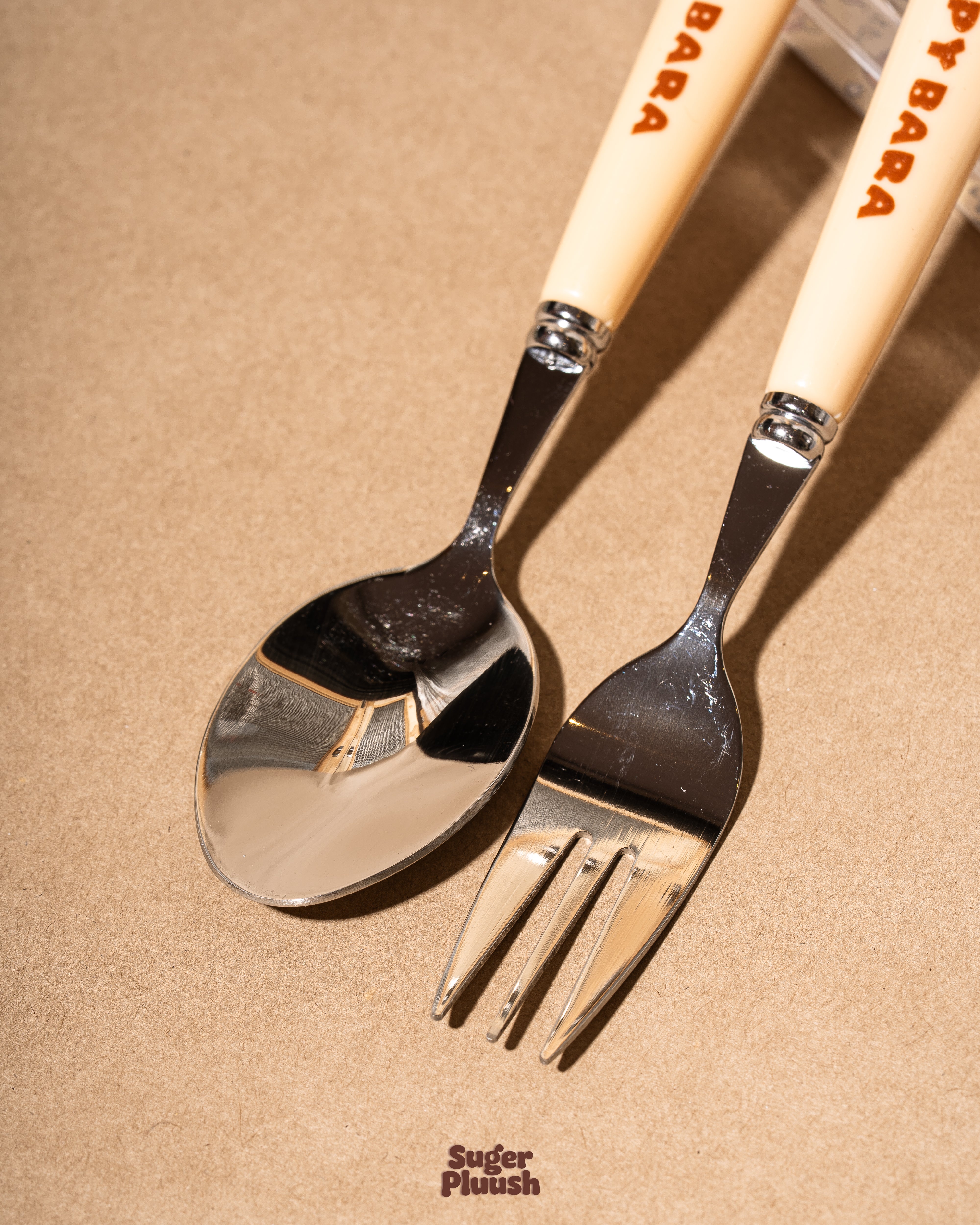 Cute Capybara Stainless Steel Fork & Spoon Set with Case