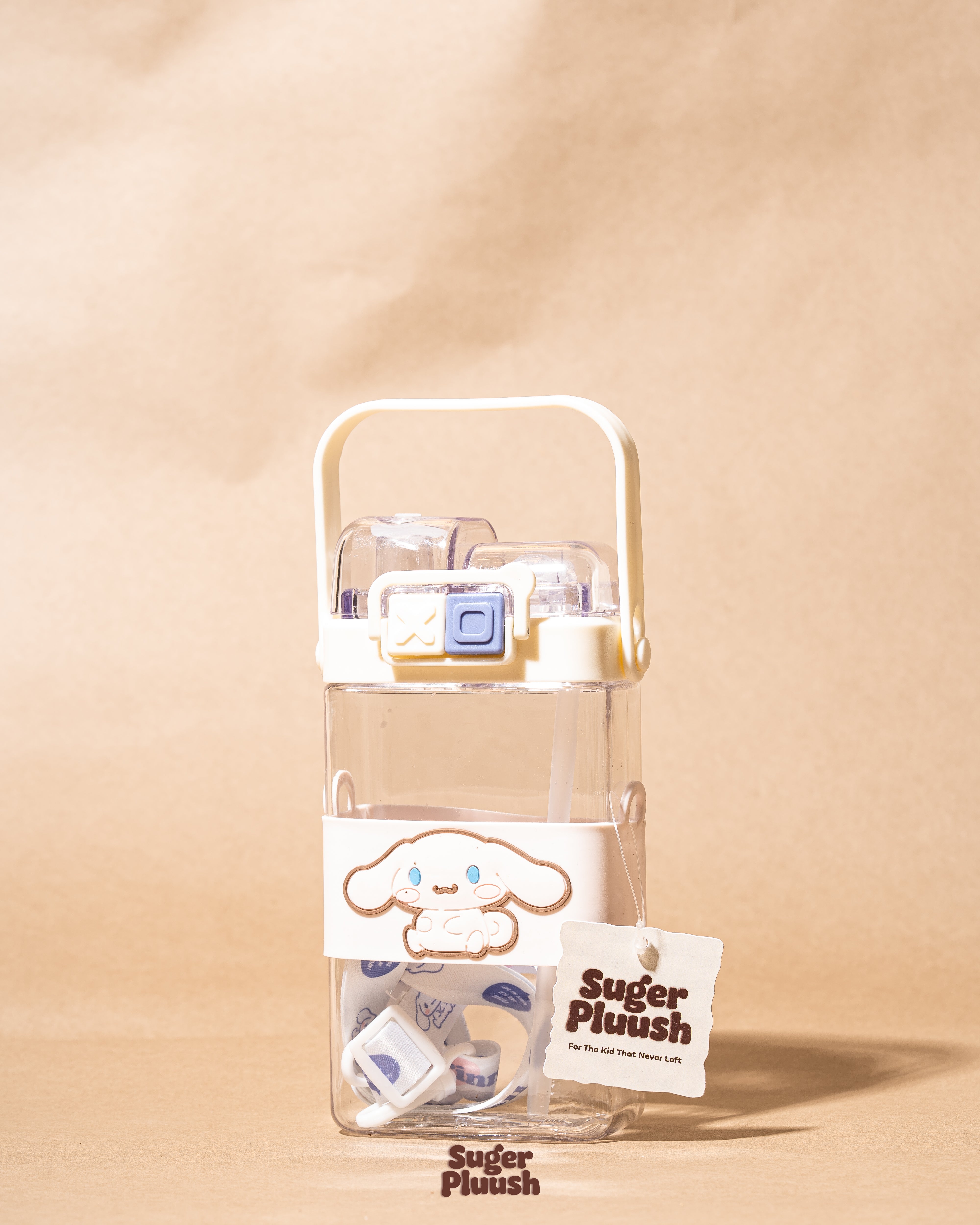 Kawaii Double Sipper Water Bottle – Kuromi, Cinnamoroll, My Melody & Pochacco