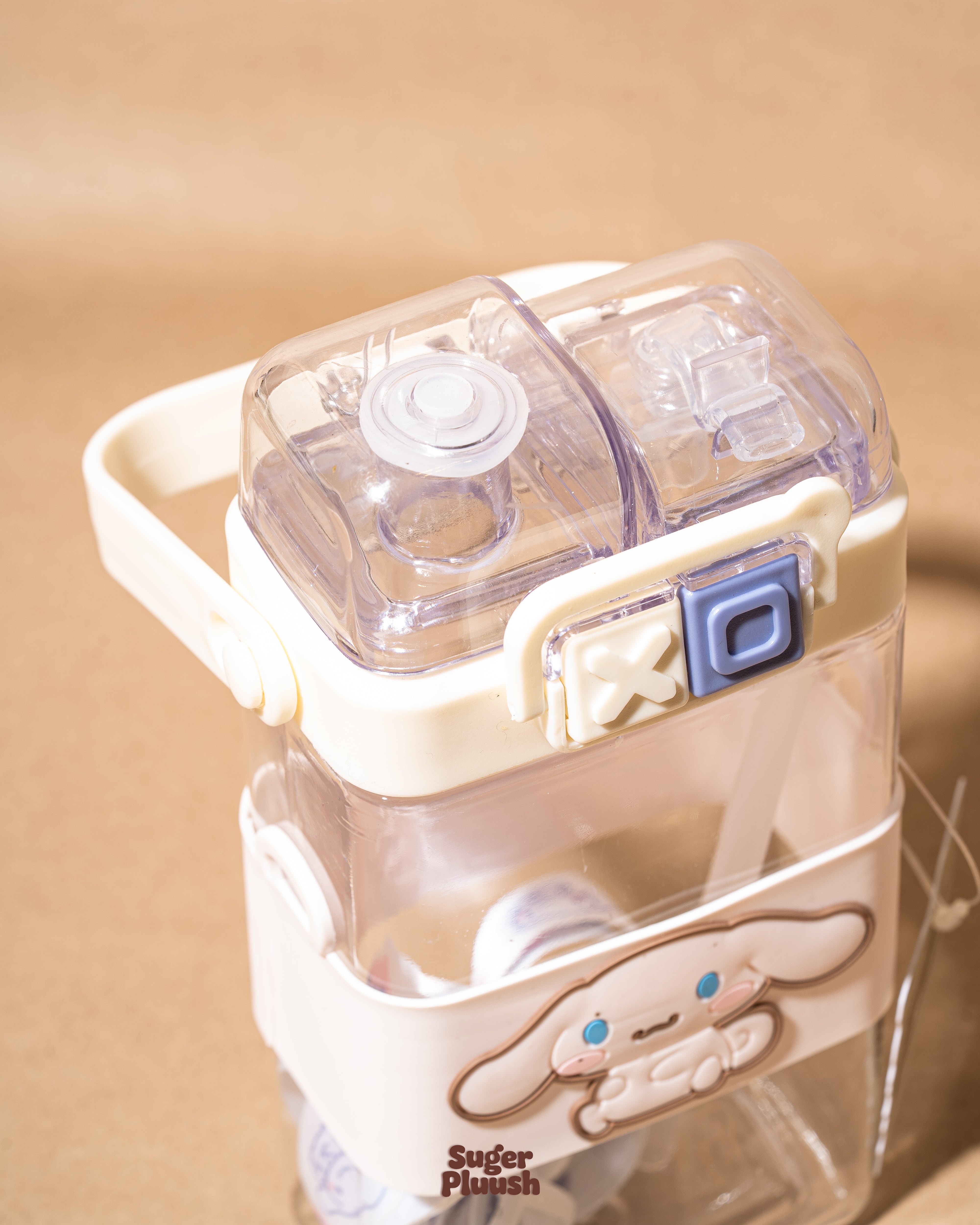 Kawaii Double Sipper Water Bottle – Kuromi, Cinnamoroll, My Melody & Pochacco