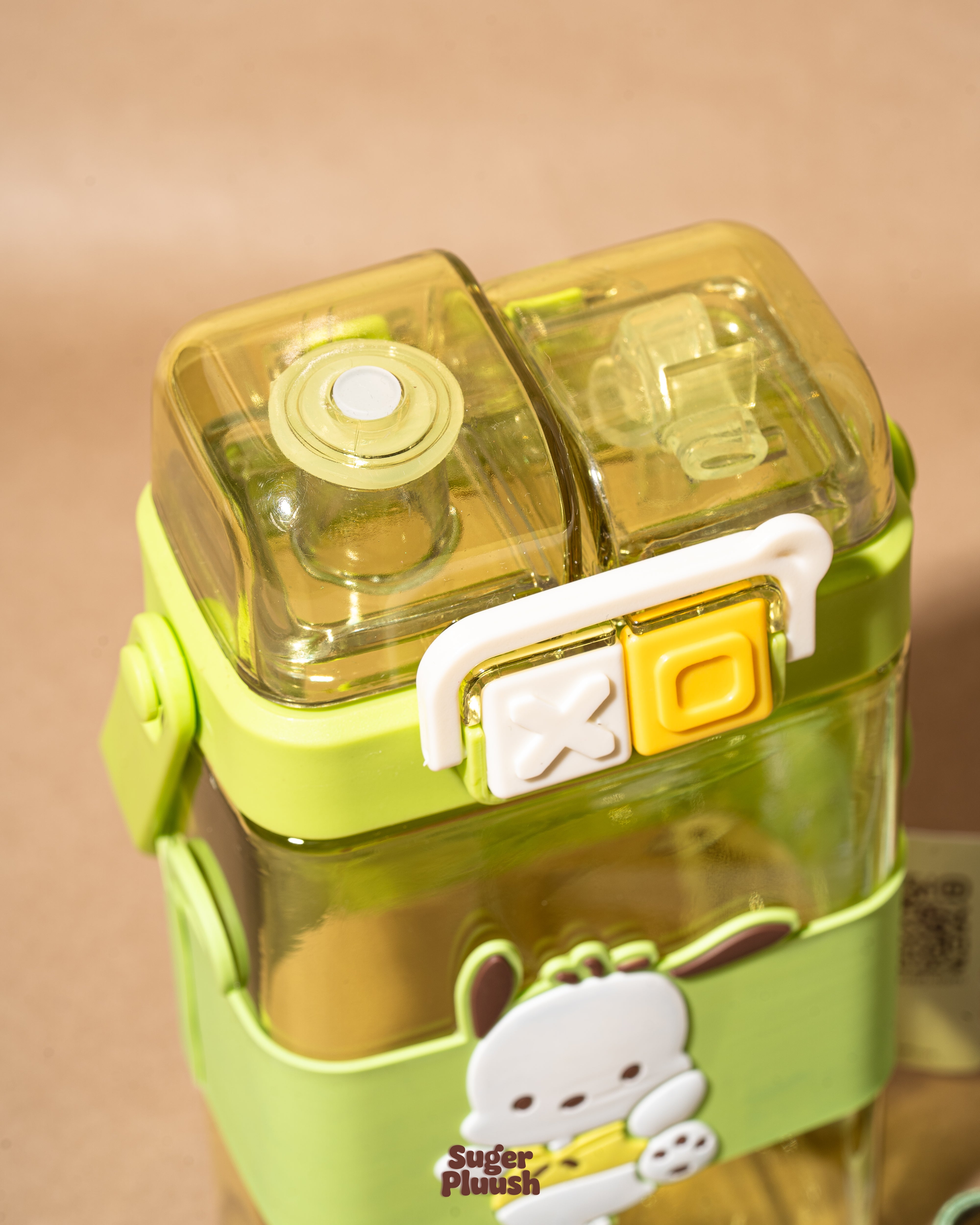 Kawaii Double Sipper Water Bottle – Kuromi, Cinnamoroll, My Melody & Pochacco