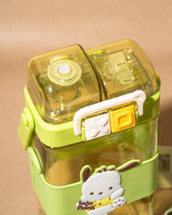 Kawaii Double Sipper Water Bottle – Kuromi, Cinnamoroll, My Melody & Pochacco