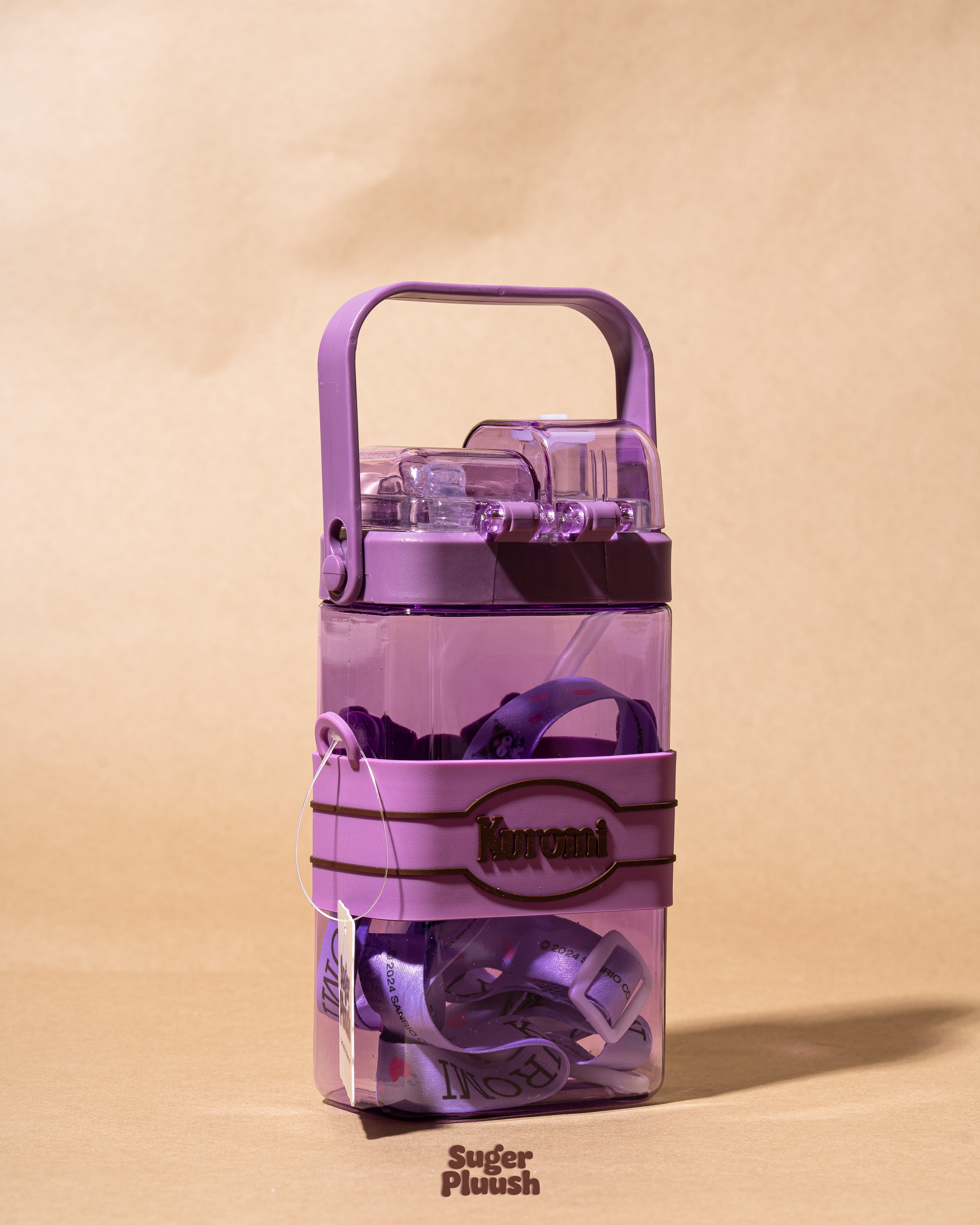 Kawaii Double Sipper Water Bottle – Kuromi, Cinnamoroll, My Melody & Pochacco (Copy)