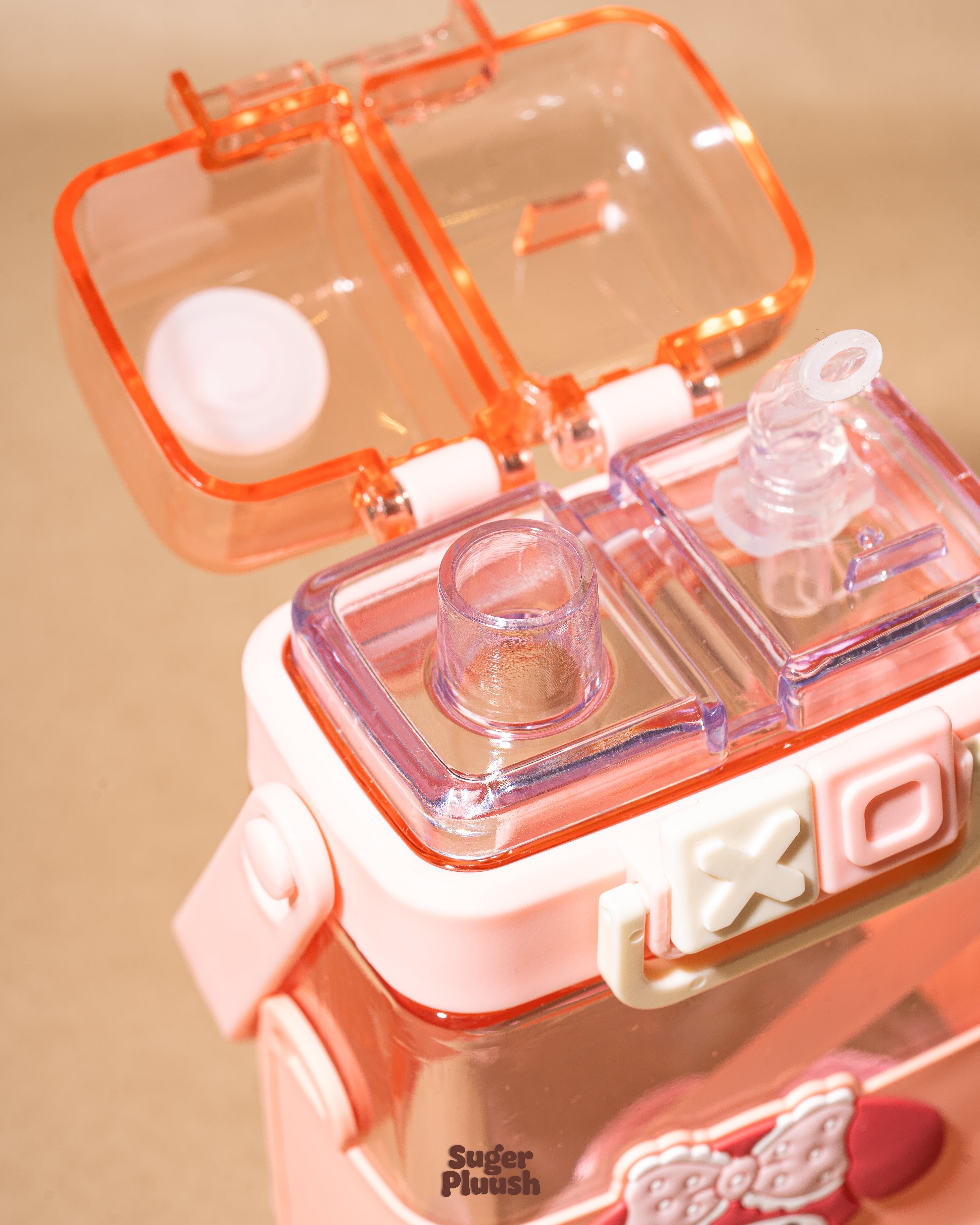 Kawaii Double Sipper Water Bottle – Kuromi, Cinnamoroll, My Melody & Pochacco