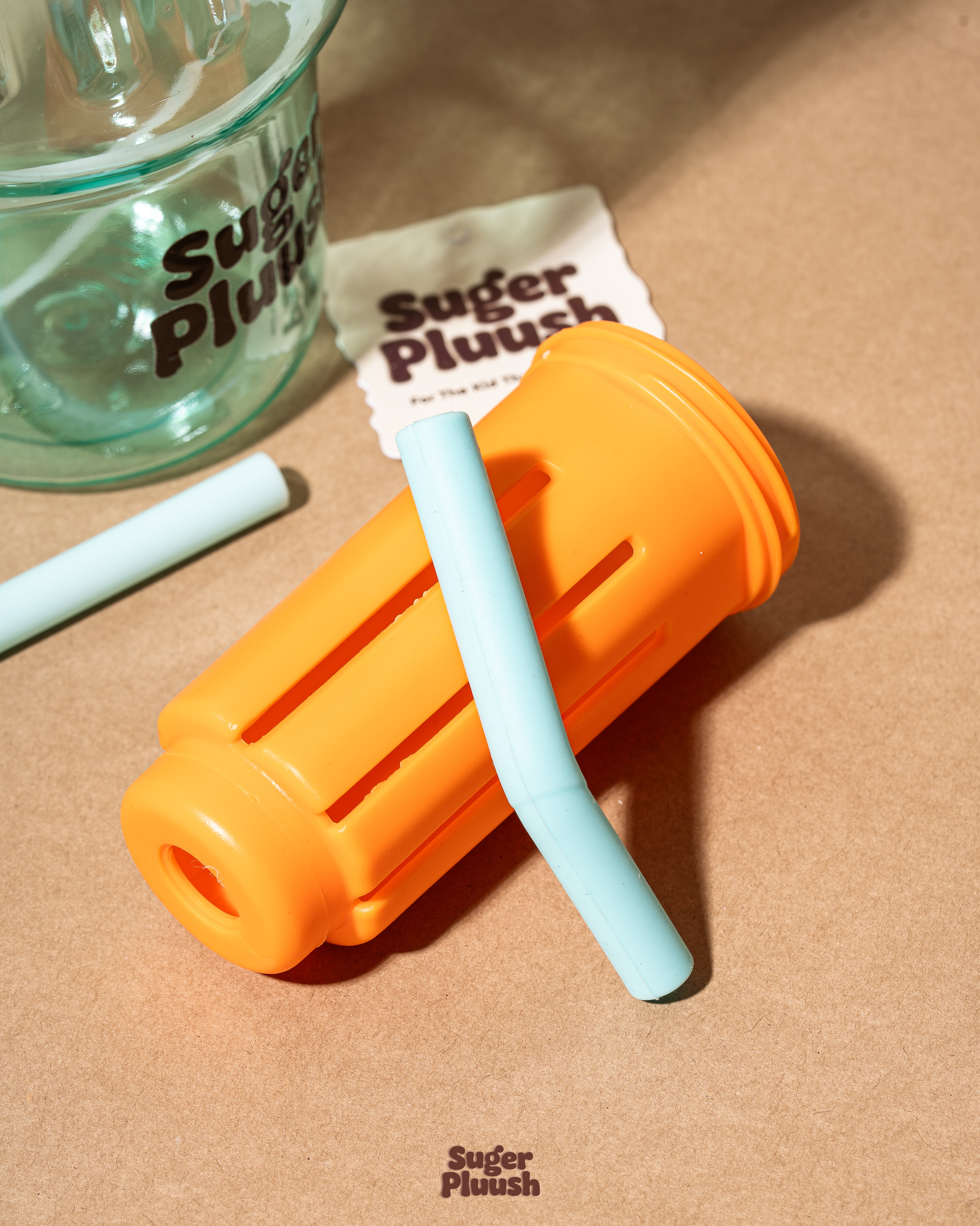 Kawaii Eye Water Bottle with Straw & Handle