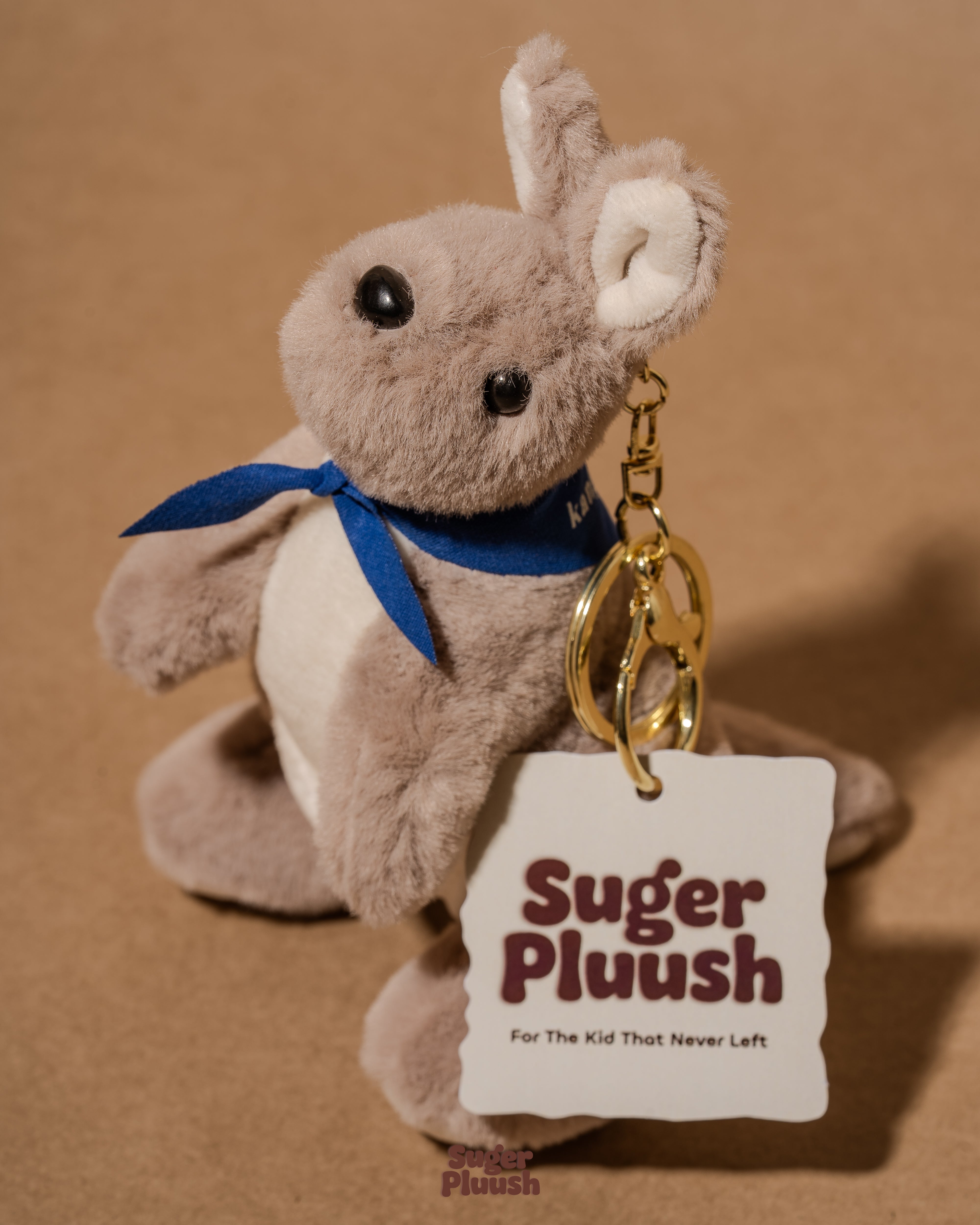 Kangaroo Plush Keychain – Soft Pocket Buddy