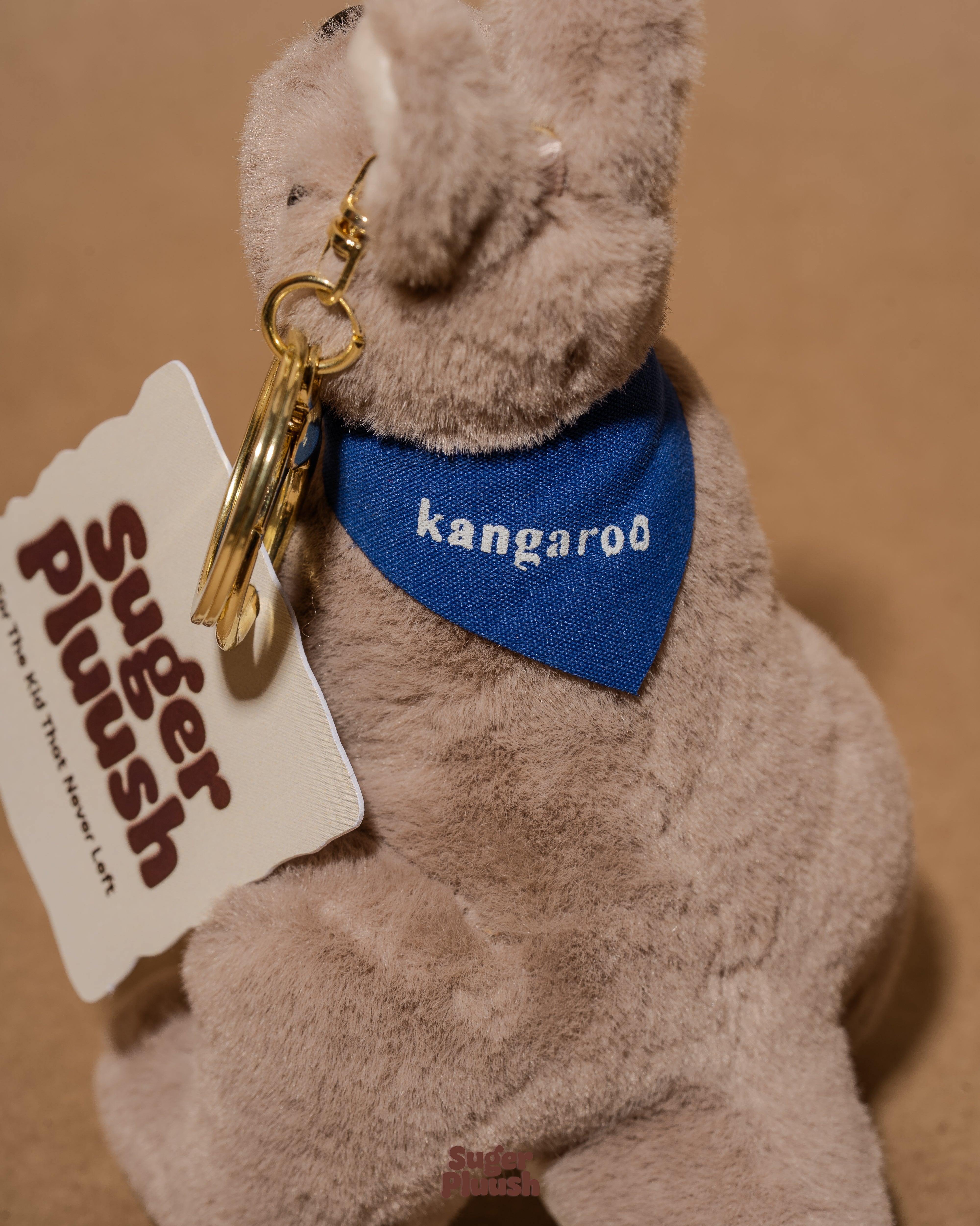 Kangaroo Plush Keychain – Soft Pocket Buddy