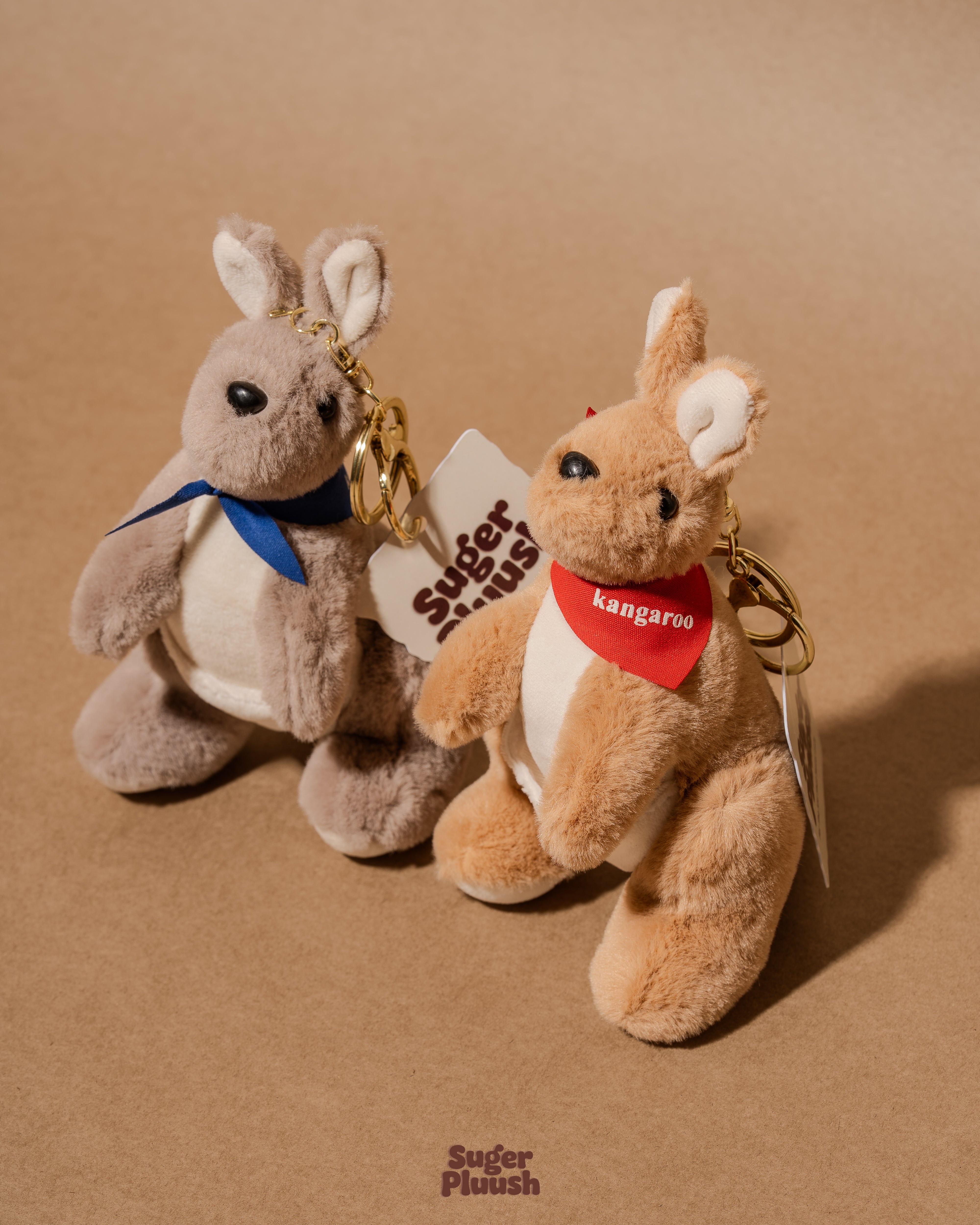 Kangaroo Plush Keychain – Soft Pocket Buddy