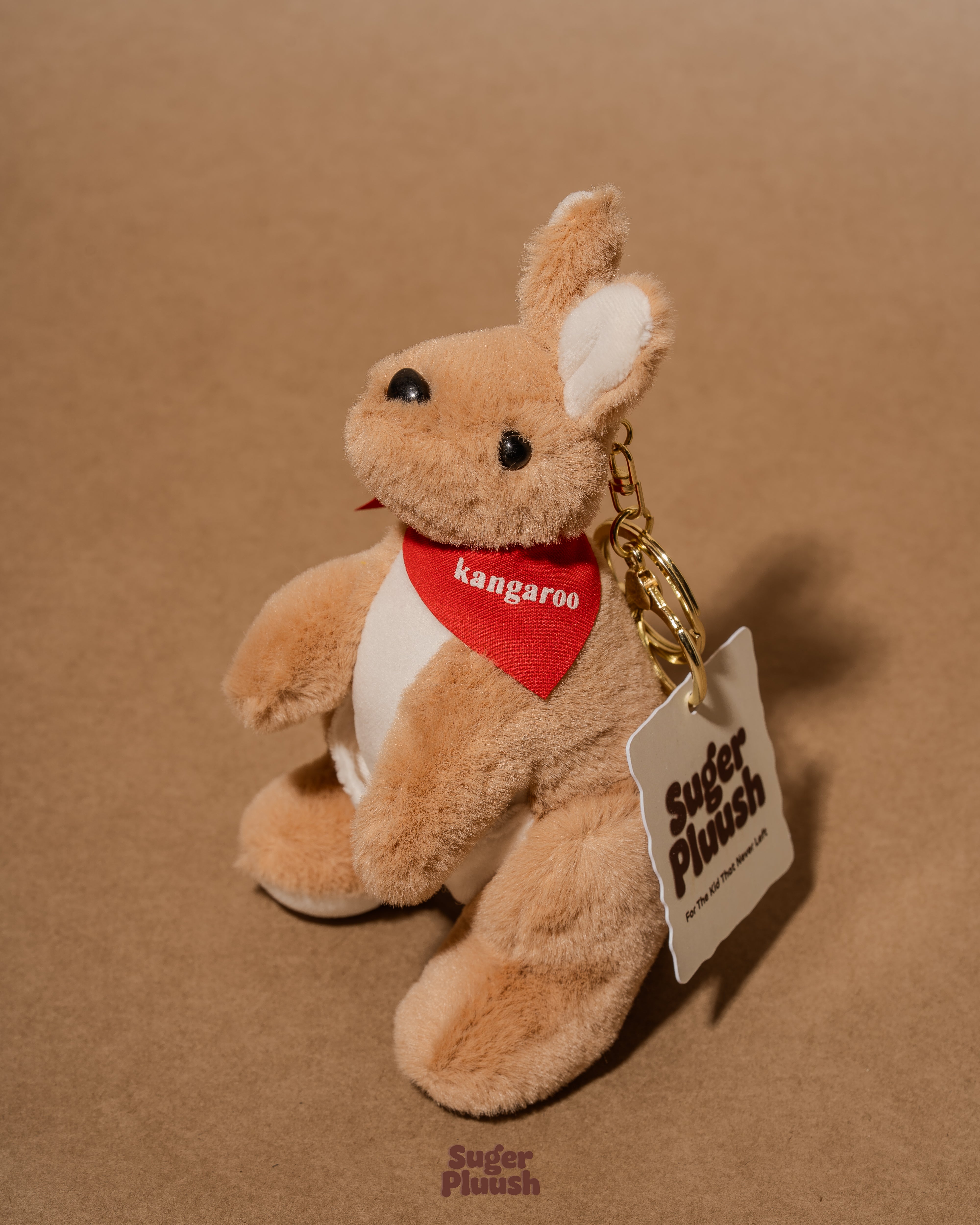 Kangaroo Plush Keychain – Soft Pocket Buddy